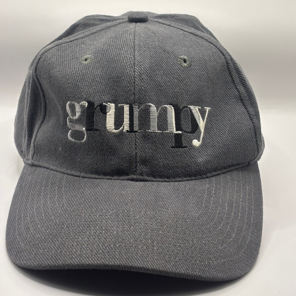 Grey Disney World Embroidered “Grumpy” Baseball C… - image 1